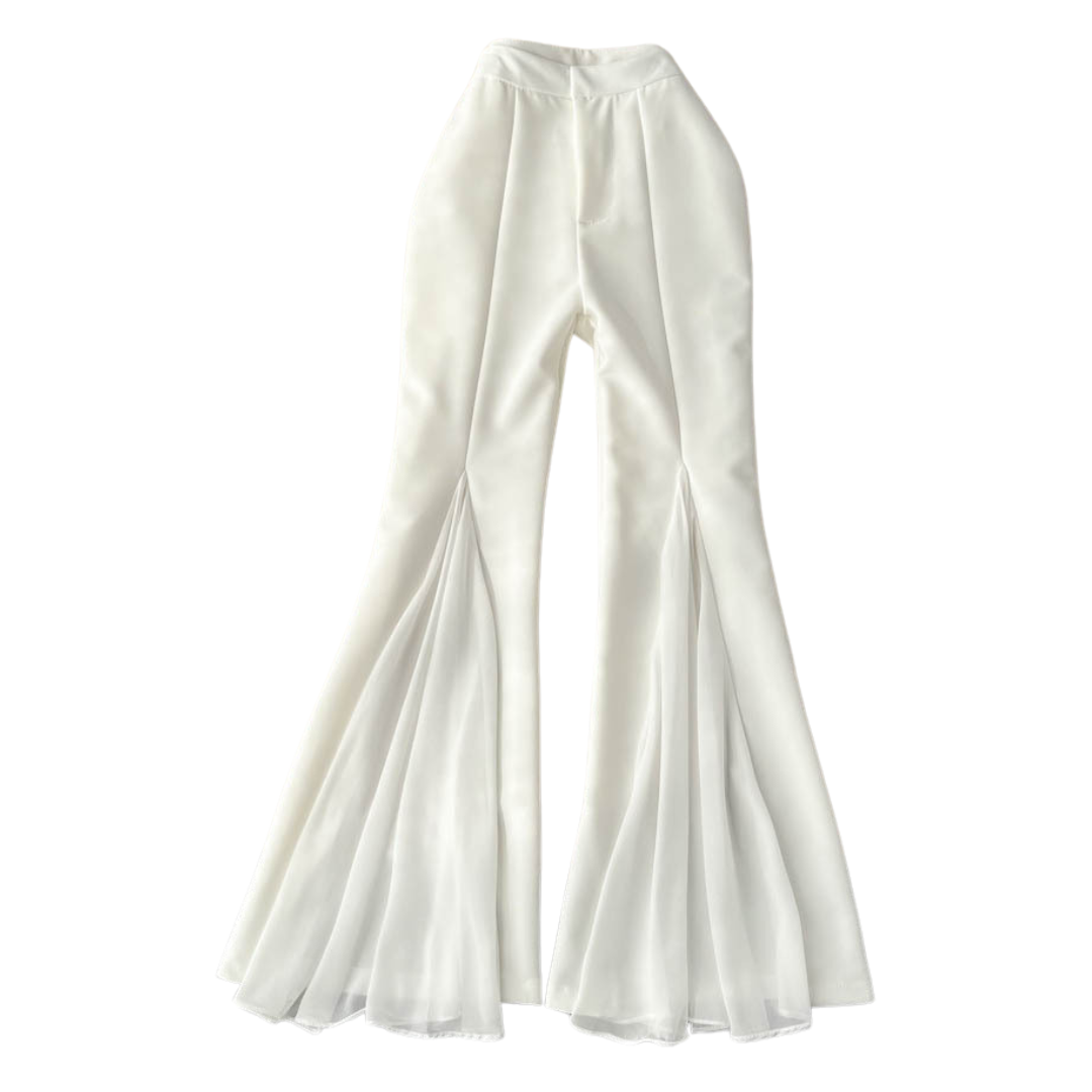Pantalón con campana mesh