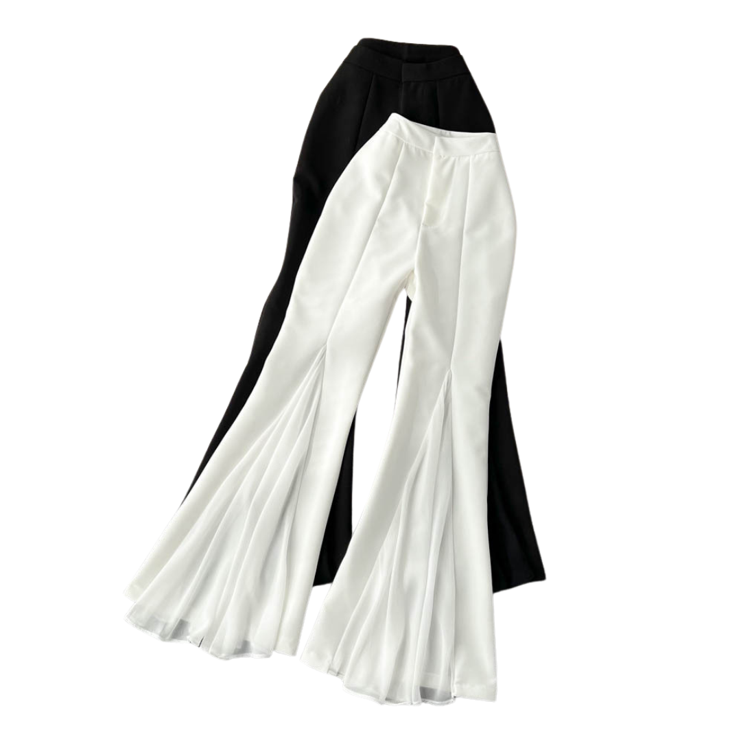 Pantalón con campana mesh