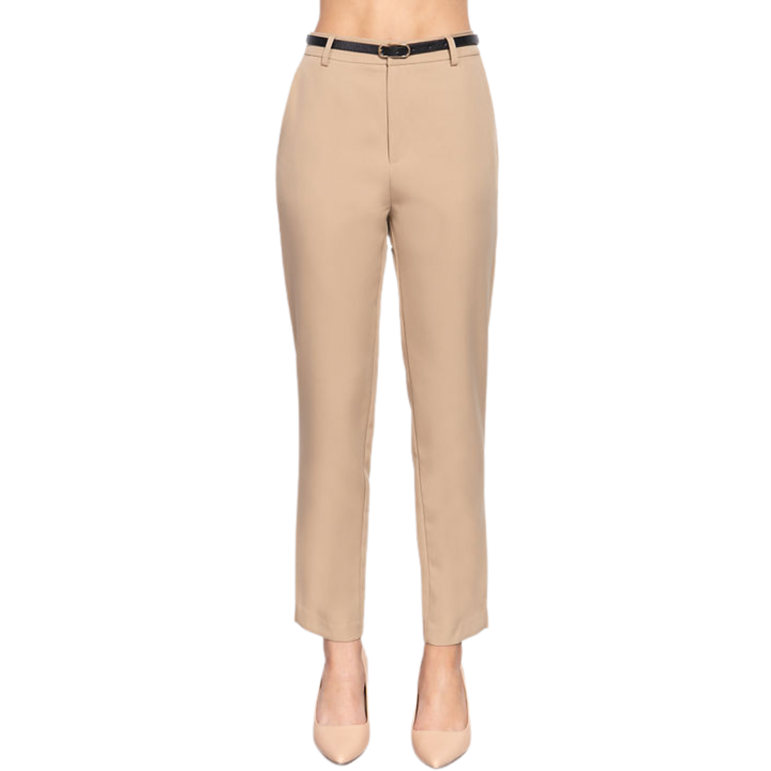 Pantalón de vestir con cinturón