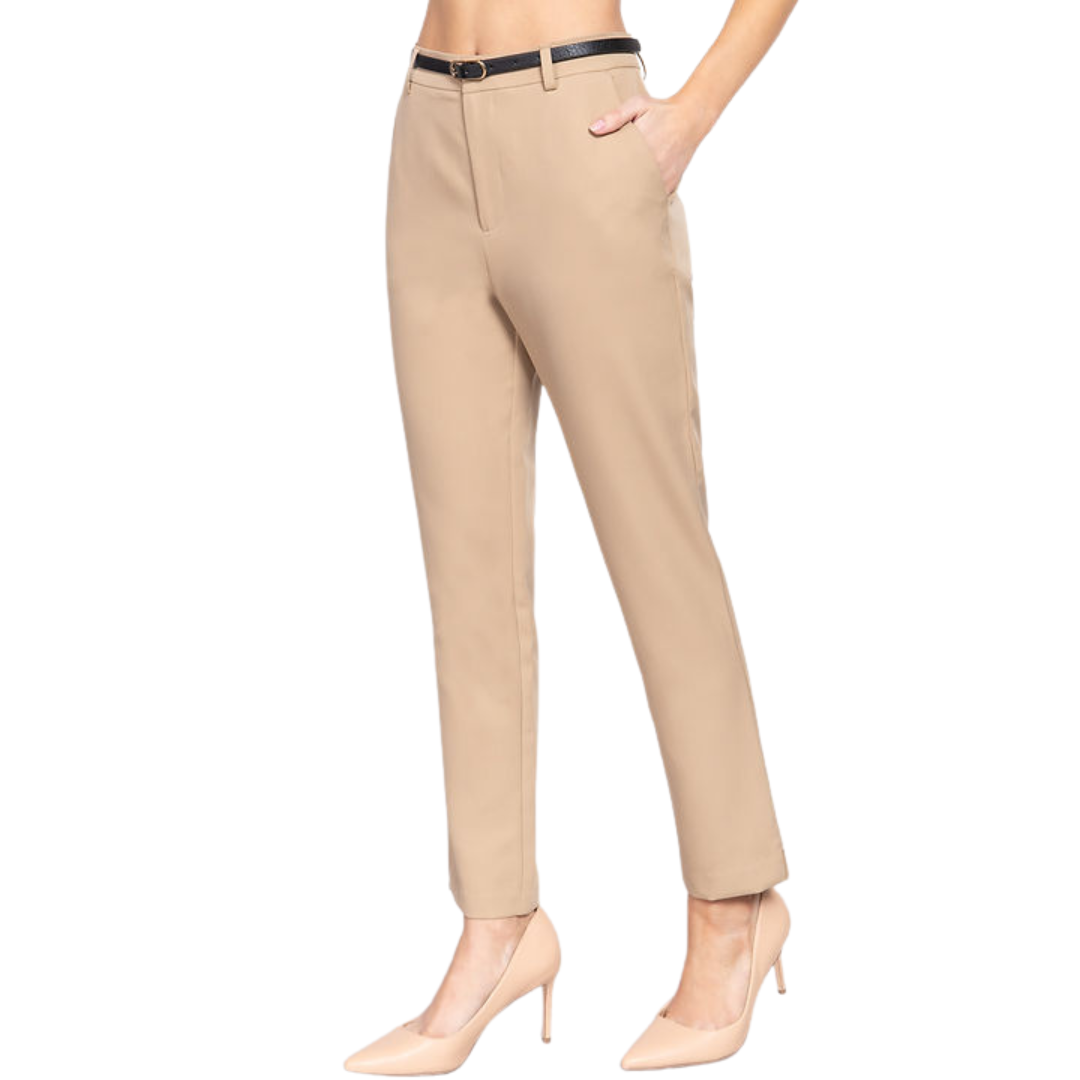 Pantalón de vestir con cinturón