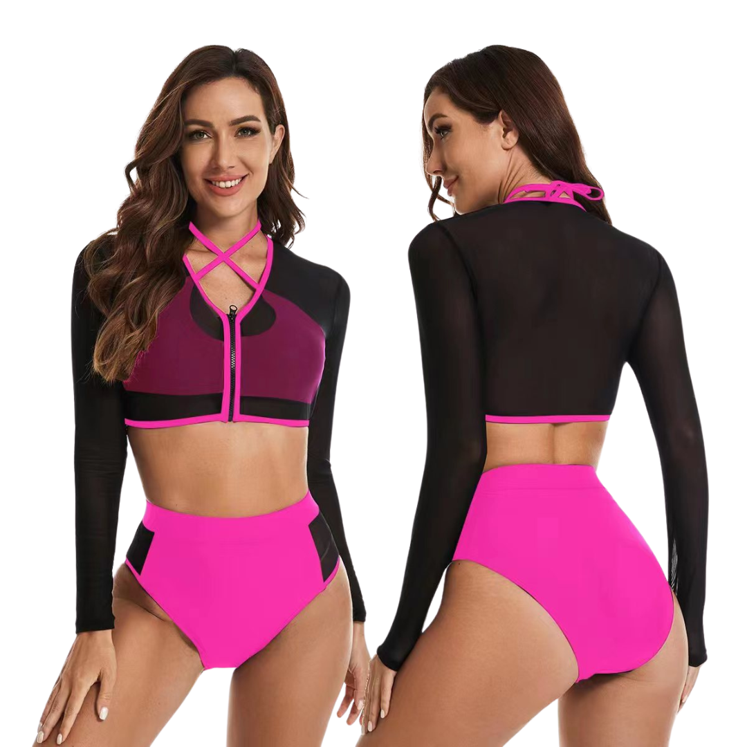 Bikini rosa fosforescente