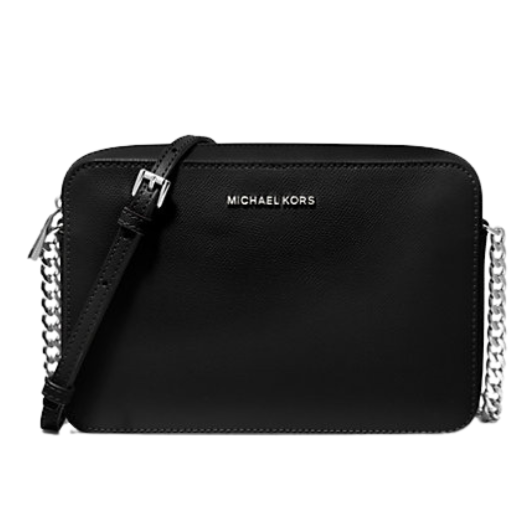 Bandolera Michael Kors Jet Set grande de piel saffiano