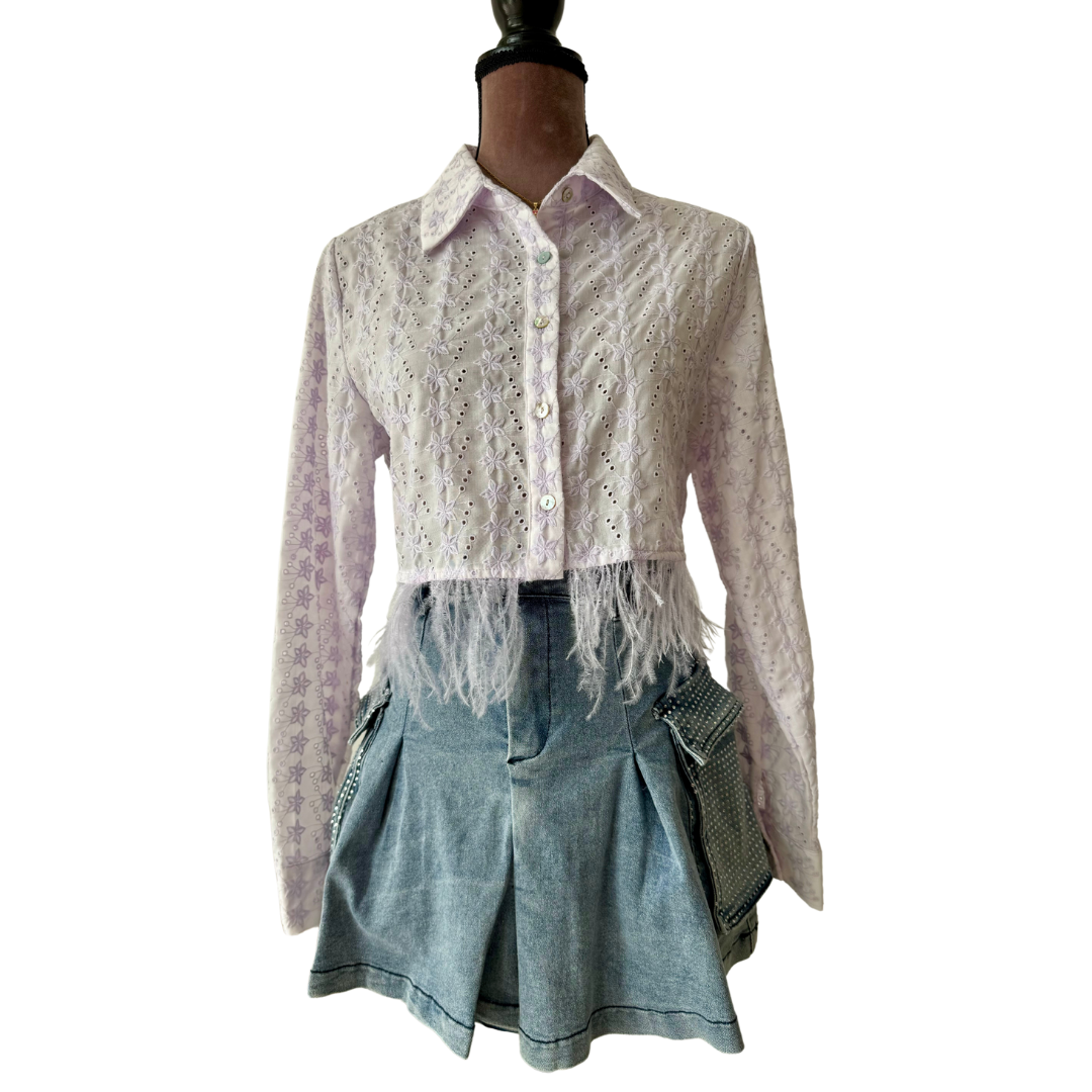 Camisa crop aplicaciones