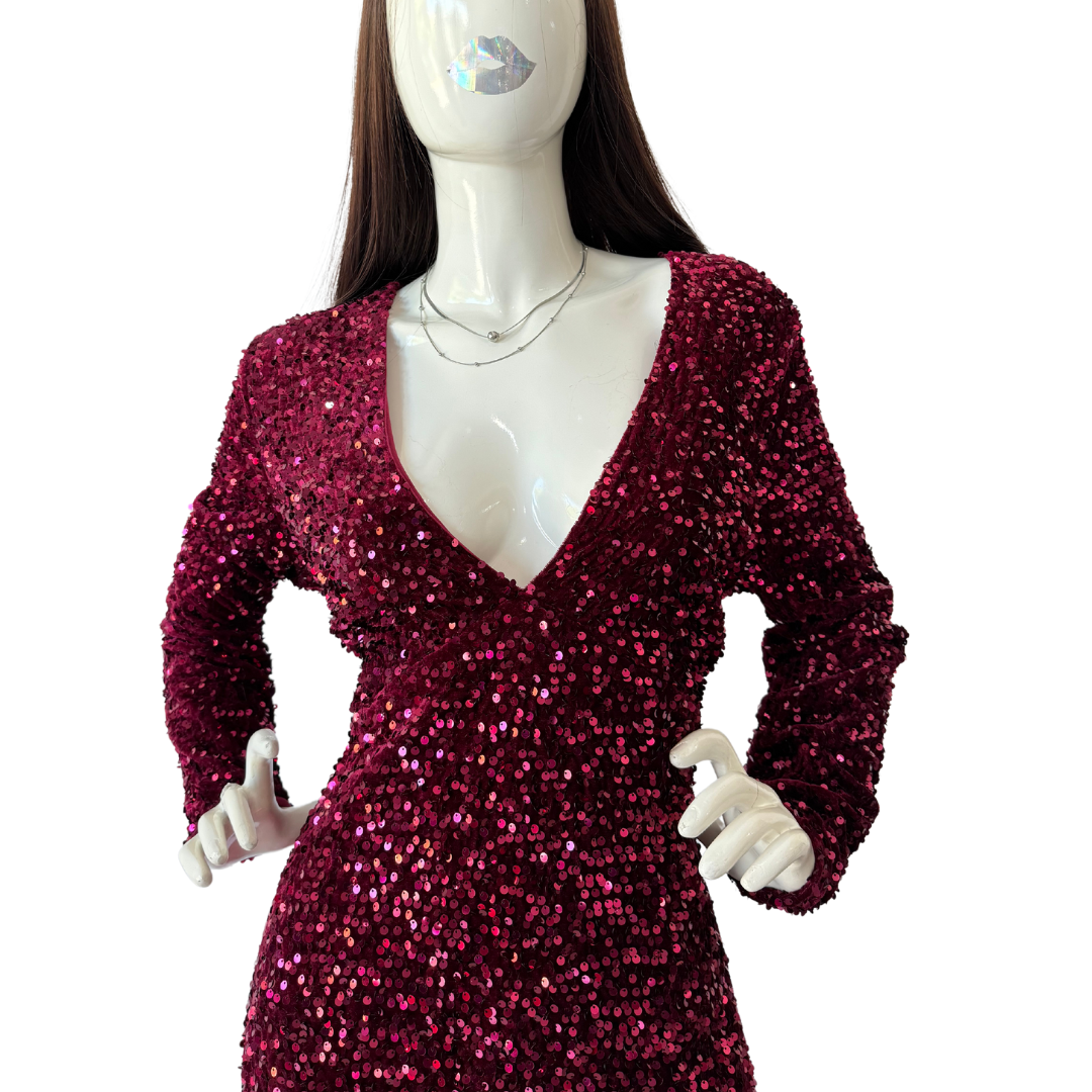 Vestido curvy lentejuelas