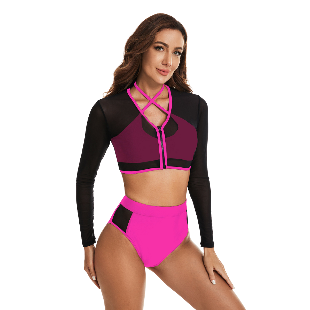 Bikini rosa fosforescente
